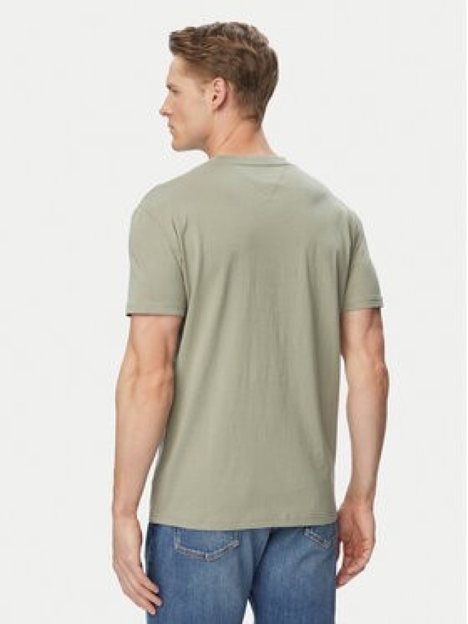 Tommy Jeans T-Shirt DM0DM20744 Zielony Regular Fit