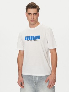 HUGO T-Shirt Newromi 50542934 Czarny Regular Fit