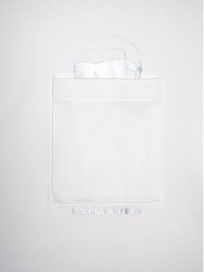 KARL LAGERFELD T-Shirt 755047 561221 Biały Regular Fit