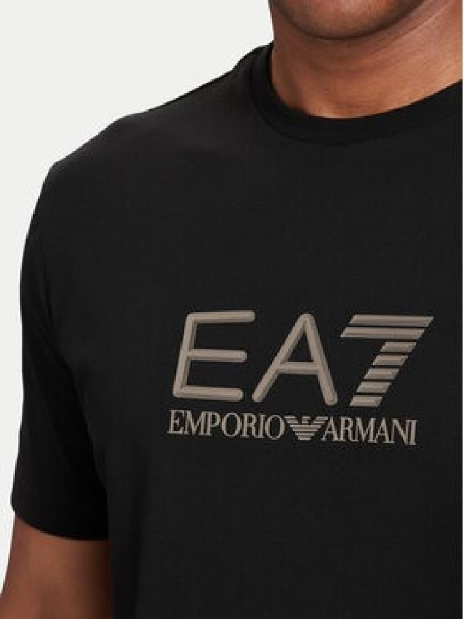EA7 Emporio Armani T-Shirt 7M002095 AF27714 UC001 Czarny Regular Fit