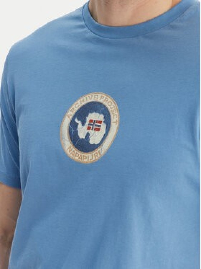 Napapijri T-Shirt S-Phos NP0A4G5A Niebieski Relaxed Fit