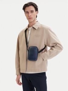 Calvin Klein Saszetka Bold Ck Slim Reporter LV04D3279G Granatowy