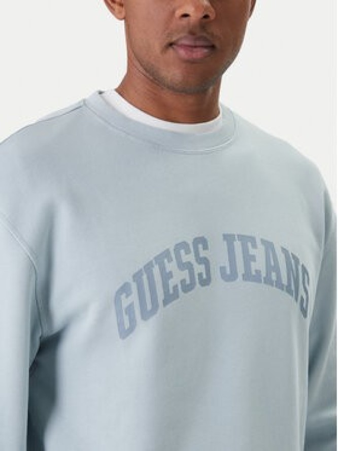 Guess Jeans Bluza M6GQA6 KCPR1 Niebieski Regular Fit