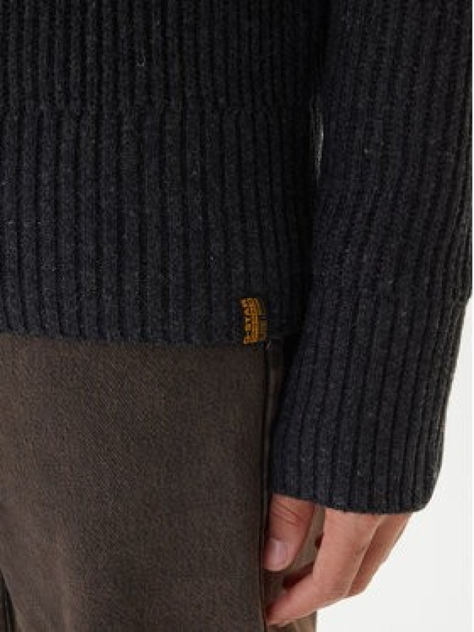 G-Star Raw Sweter Essential D23938-E212 Szary Regular Fit