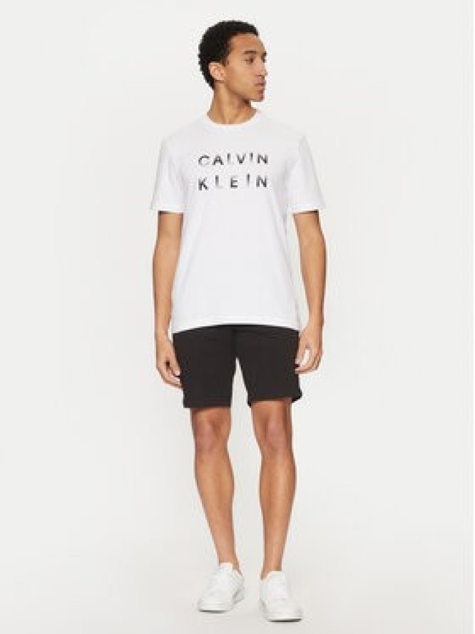 Calvin Klein T-Shirt K10K114156 Biały Regular Fit