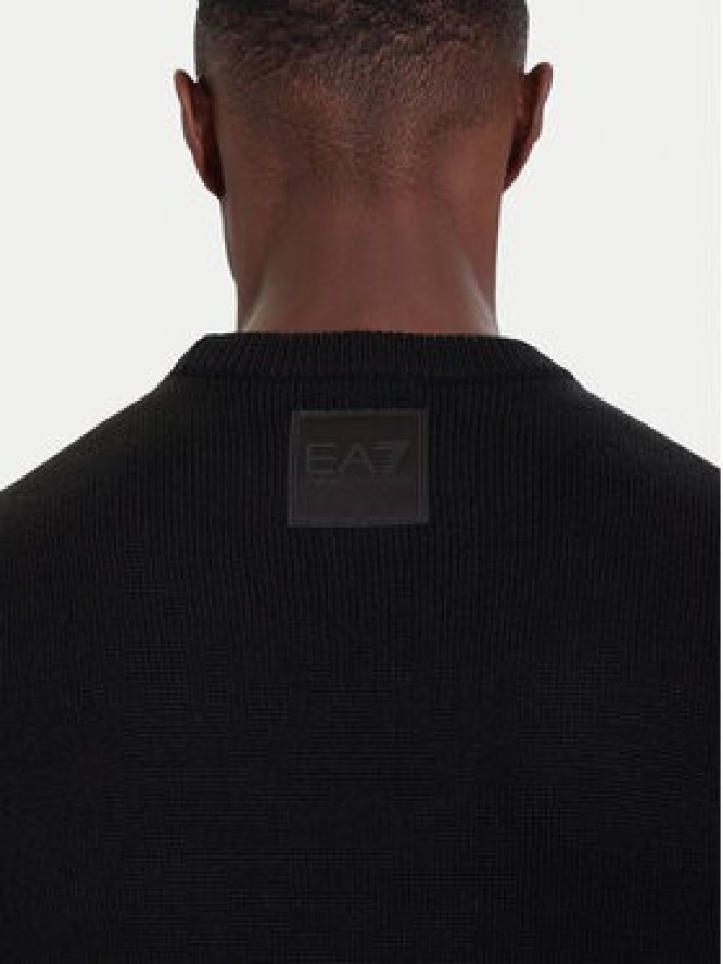 EA7 Emporio Armani Sweter 7M000925 AF17667 UC001 Czarny Regular Fit