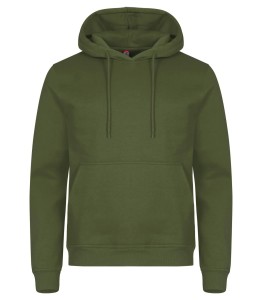 clique Bluza z kapturem Miami z bawełny i poliestru z recyklingu – olive Green