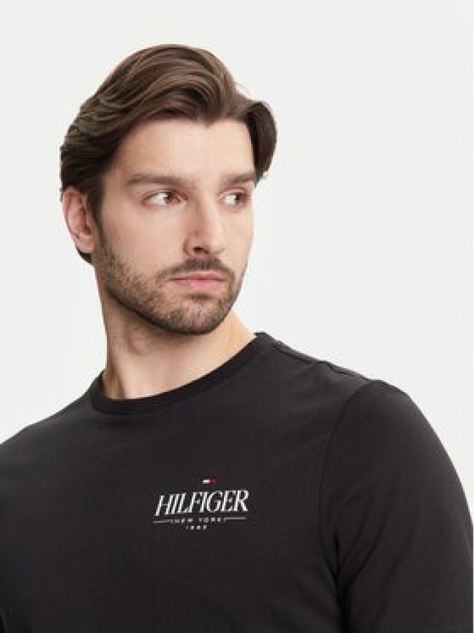 Tommy Hilfiger T-Shirt Stack MW0MW39355 Czarny Regular Fit