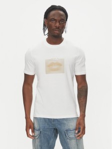 HUGO T-Shirt Deterni 50544496 Biały Regular Fit