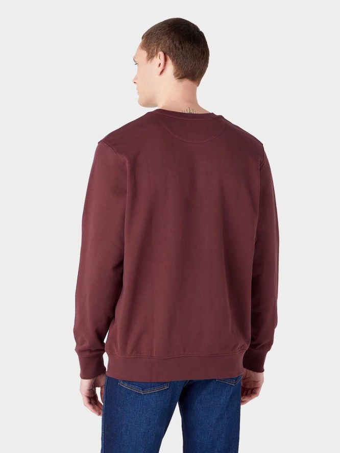 MESKA BLUZA GRAPHIC CREW BROWN 112341238 W6E9016299