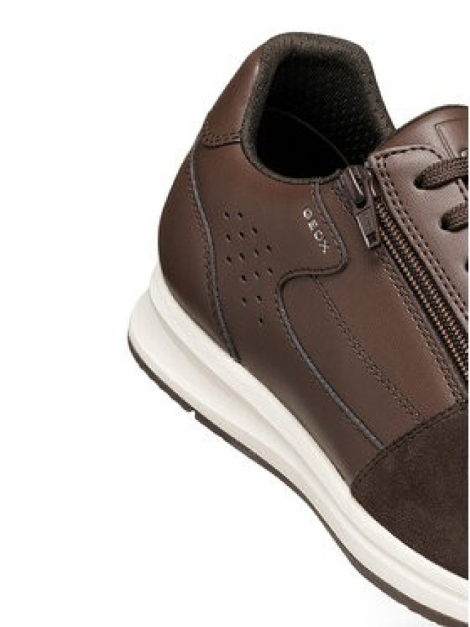 Geox Sneakersy U Avery U65H5A 0BC22 C6005 Brązowy ciemny