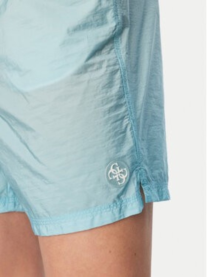 Guess Szorty kąpielowe F6GT19 WN172 Turkusowy Regular Fit