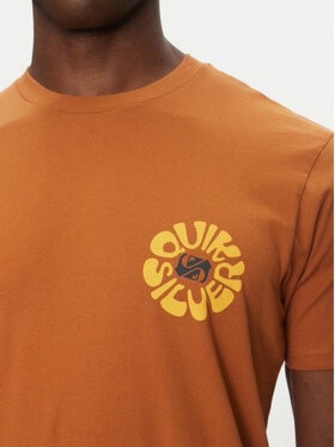Quiksilver T-Shirt EQYZT08036 Brązowy Regular Fit