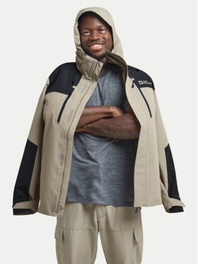 Jack Wolfskin Kurtka outdoor Jasper 2l 1108373 Szary Regular Fit