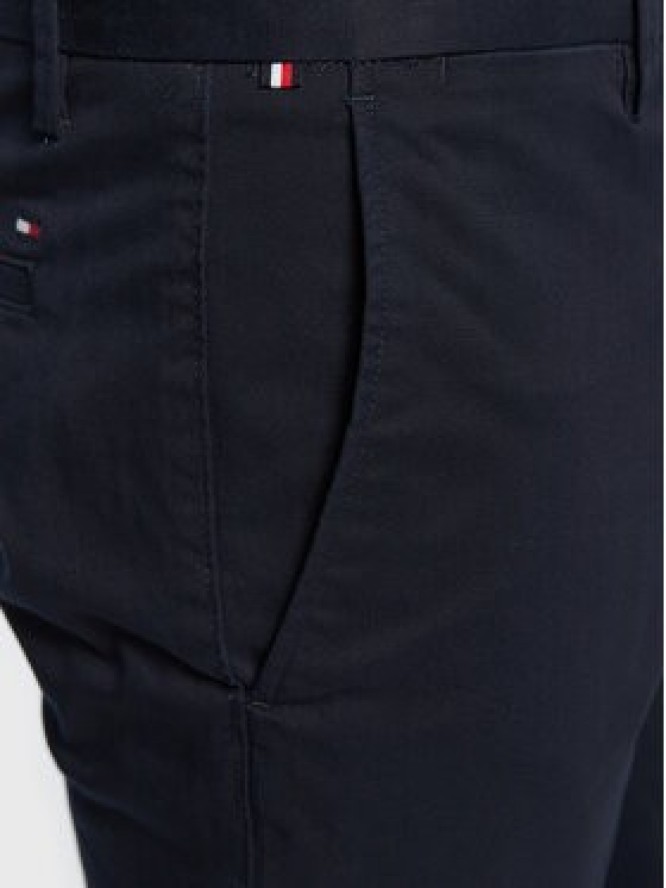 Tommy Hilfiger Chinosy Core Bleecker MW0MW28883 Granatowy Slim Fit