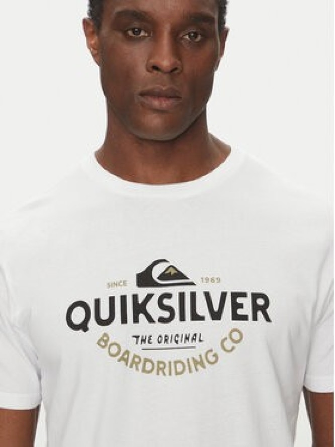 Quiksilver T-Shirt EQYZT08064 Biały Regular Fit