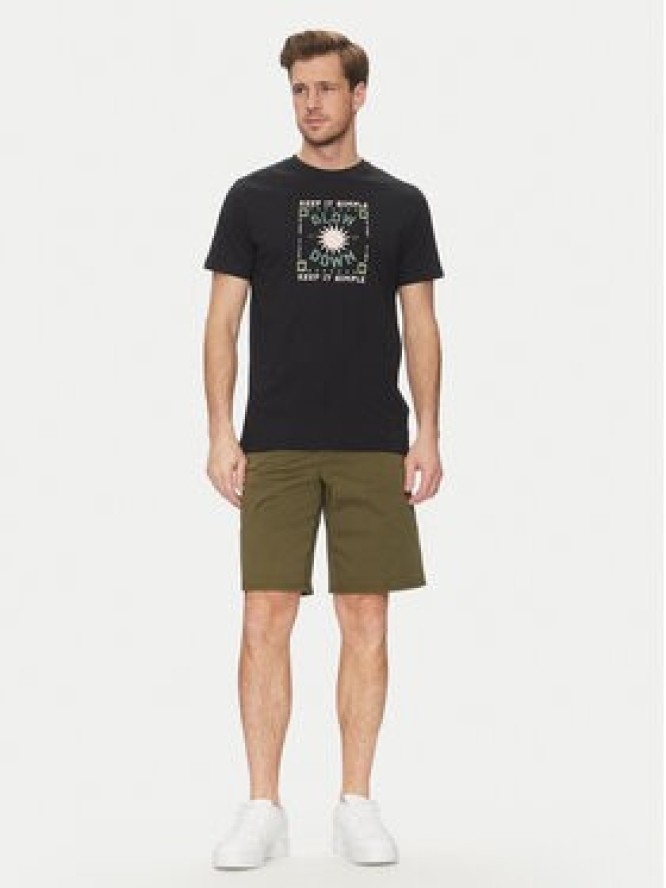 Blend Szorty jeansowe 20718399 Zielony Regular Fit