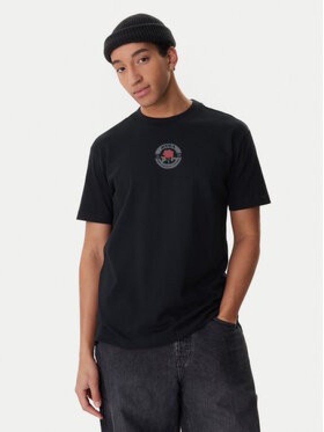 RVCA T-Shirt Roses Poster EVYZT00281 Czarny Regular Fit