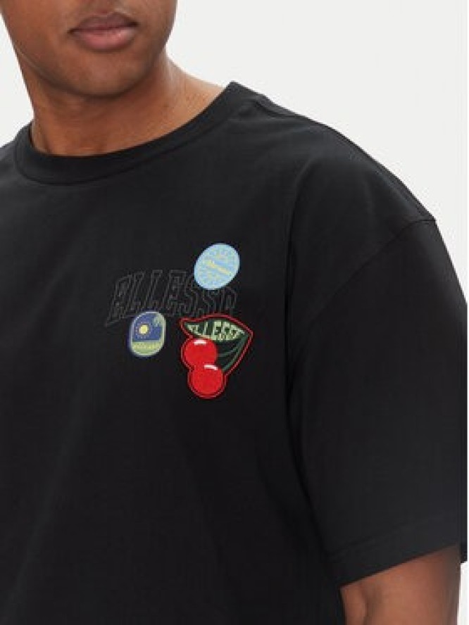 Ellesse T-Shirt Stickero SHZ21993 Czarny Regular Fit