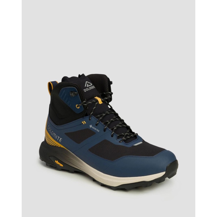 Buty męskie Dolomite NIBELIA HIGH GTX granatowo-musztardowe