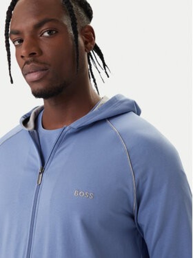 BOSS Bluza Mix&Match 50515313 Błękitny Regular Fit