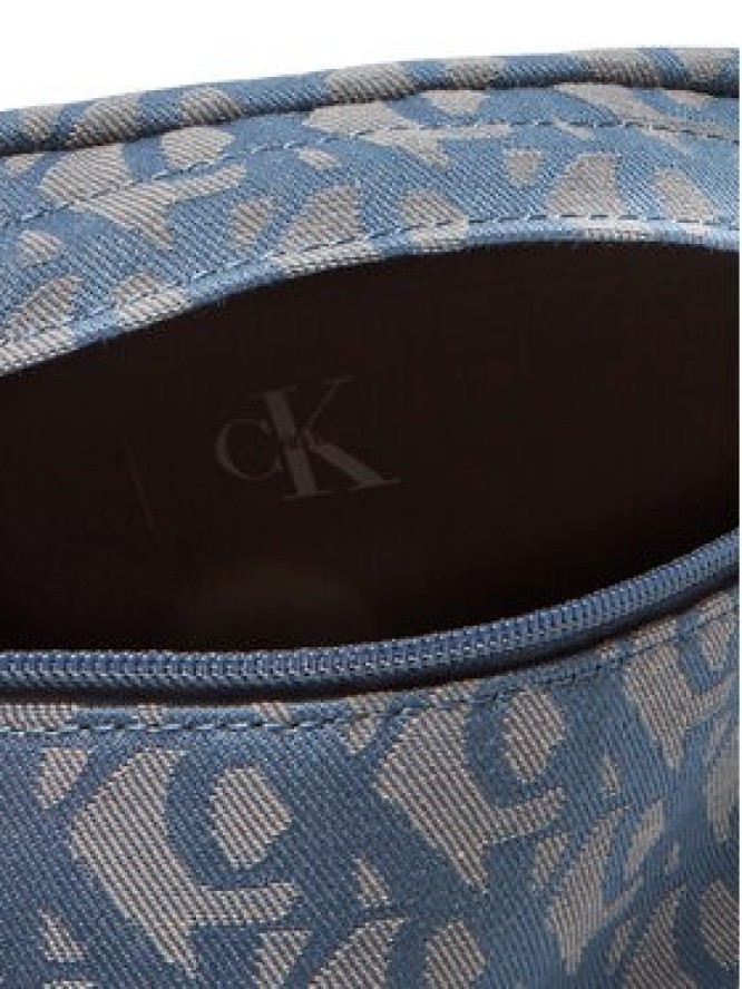 Calvin Klein Jeans Nerka Unstructured Monogram Waistbag LV04G3177G Błękitny