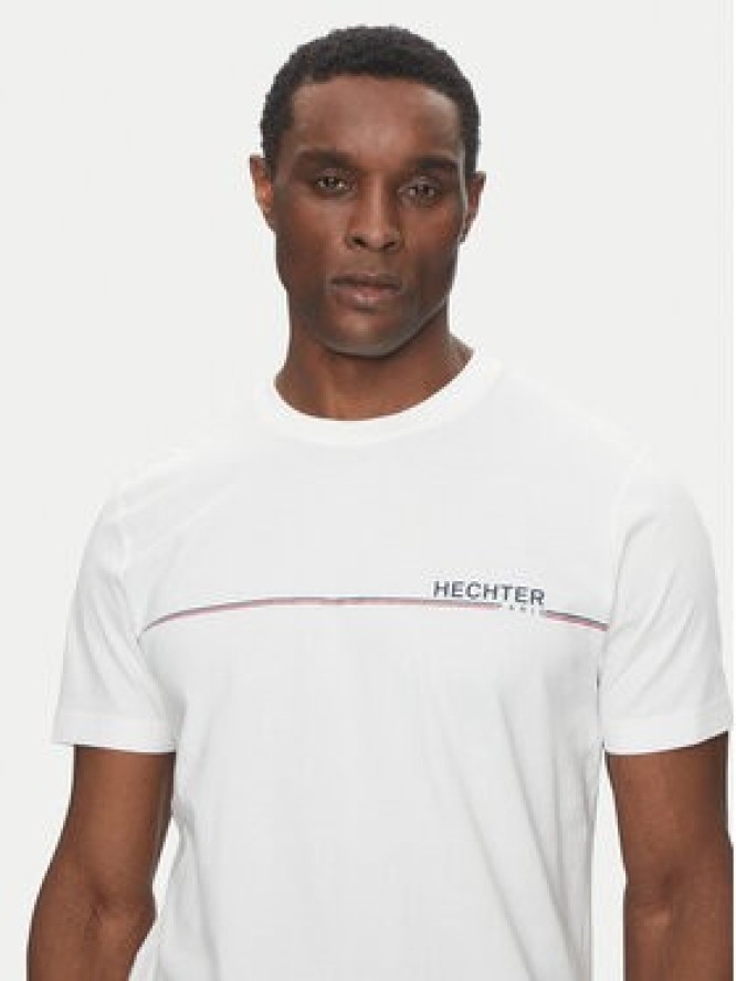 Hechter Paris T-Shirt 75008 151919 Biały Regular Fit