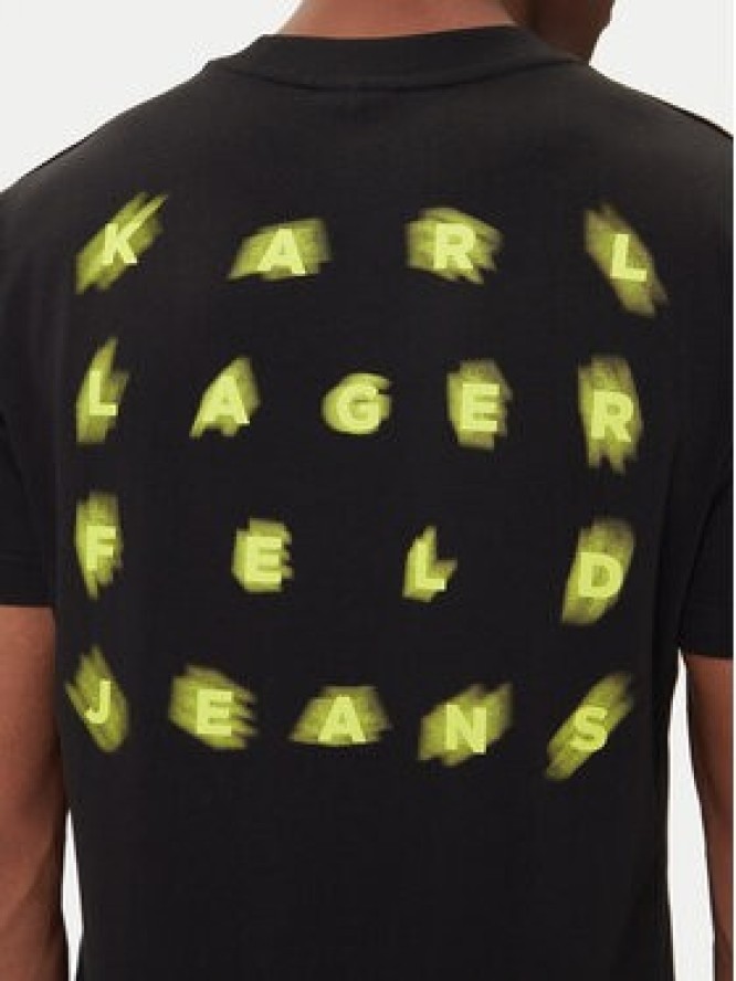 Karl Lagerfeld Jeans T-Shirt A3M17027 Czarny Relaxed Fit