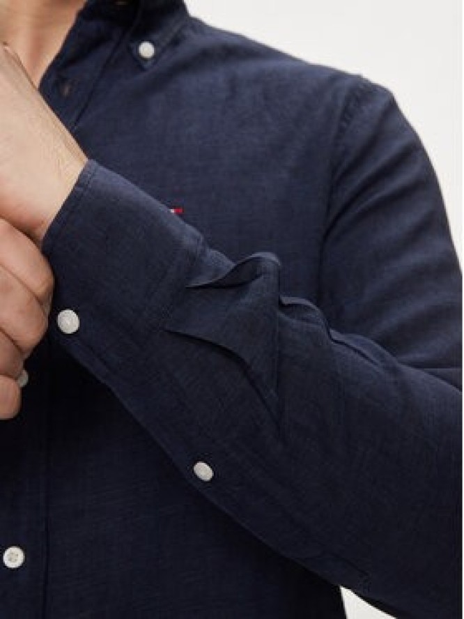 Tommy Hilfiger Koszula MW0MW34602 Granatowy Regular Fit