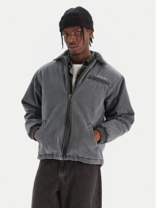 Quiksilver Kurtka jeansowa Shaper Pad EQYJK04174 Szary Regular Fit