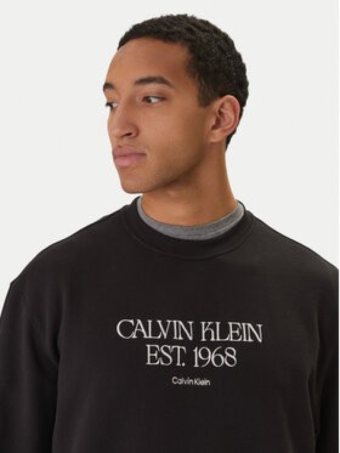 Calvin Klein Jeans Bluza Nyc Graphic LV04RF233G Czarny Regular Fit