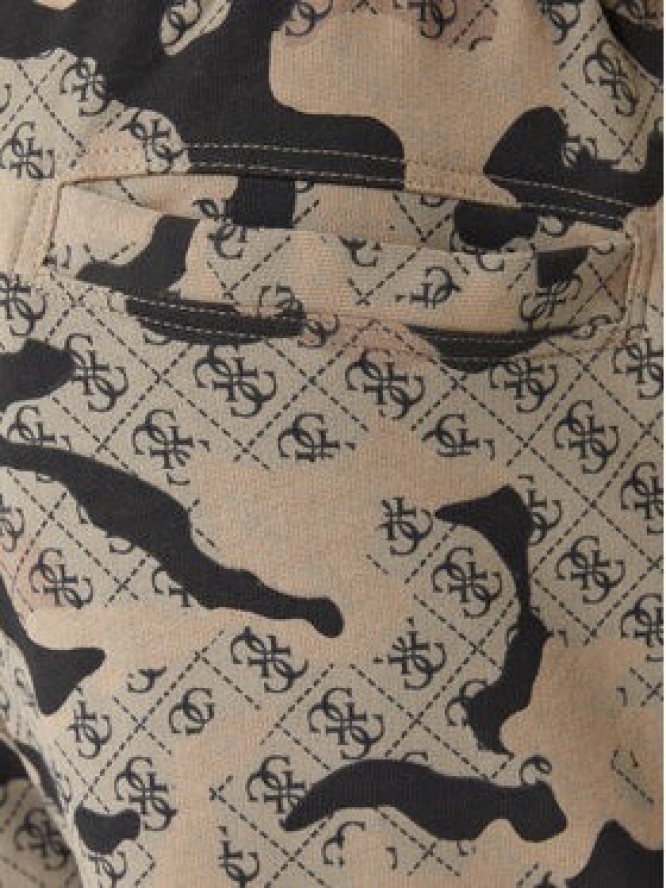 Guess Spodnie dresowe Z6RB02 K9YI1 Beżowy Regular Fit