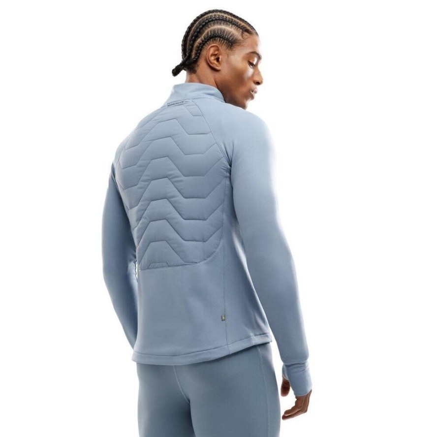 Męska lekka ocieplana kurtka treningowa Fitness Siroko Recharge