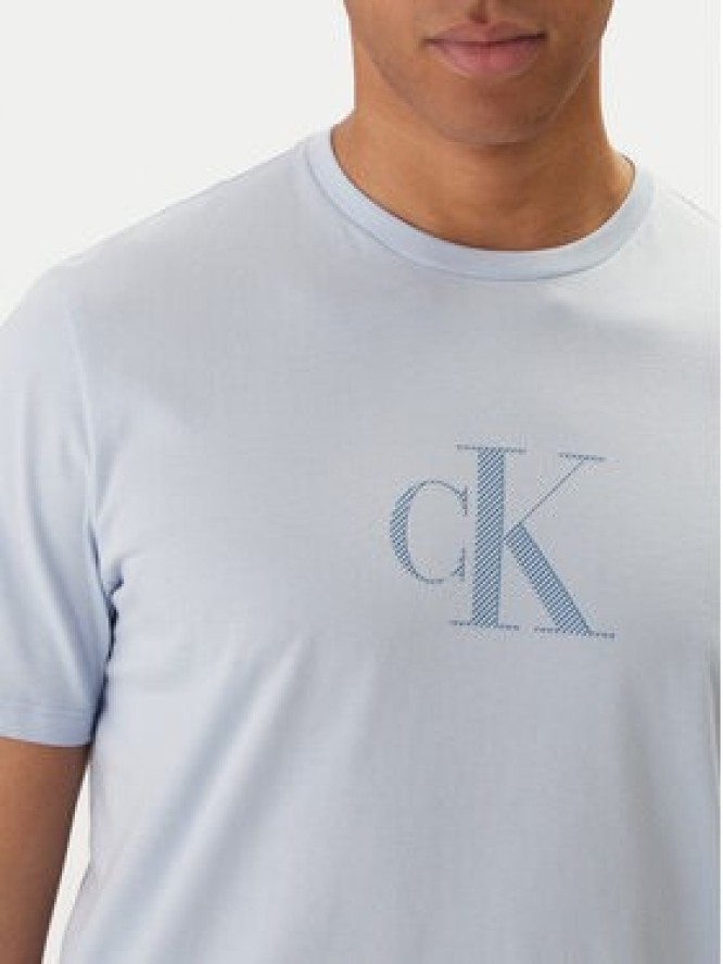 Calvin Klein T-Shirt LV04RF853G Błękitny Regular Fit