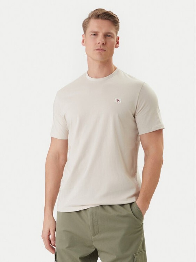 Calvin Klein Jeans T-Shirt LV04RC272G Écru Regular Fit