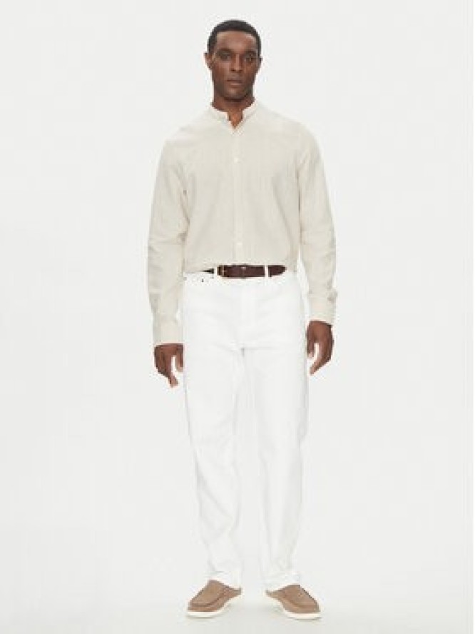 Michael Kors Koszula CS5409XHG8 Beżowy Regular Fit