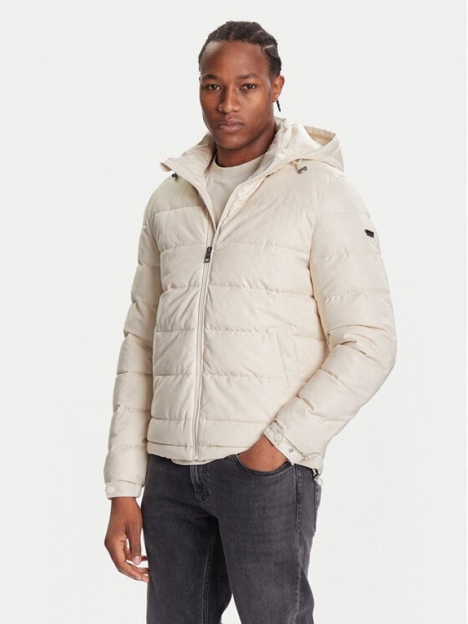 Guess Kurtka zimowa M5BL0B W2322 Écru Relaxed Fit