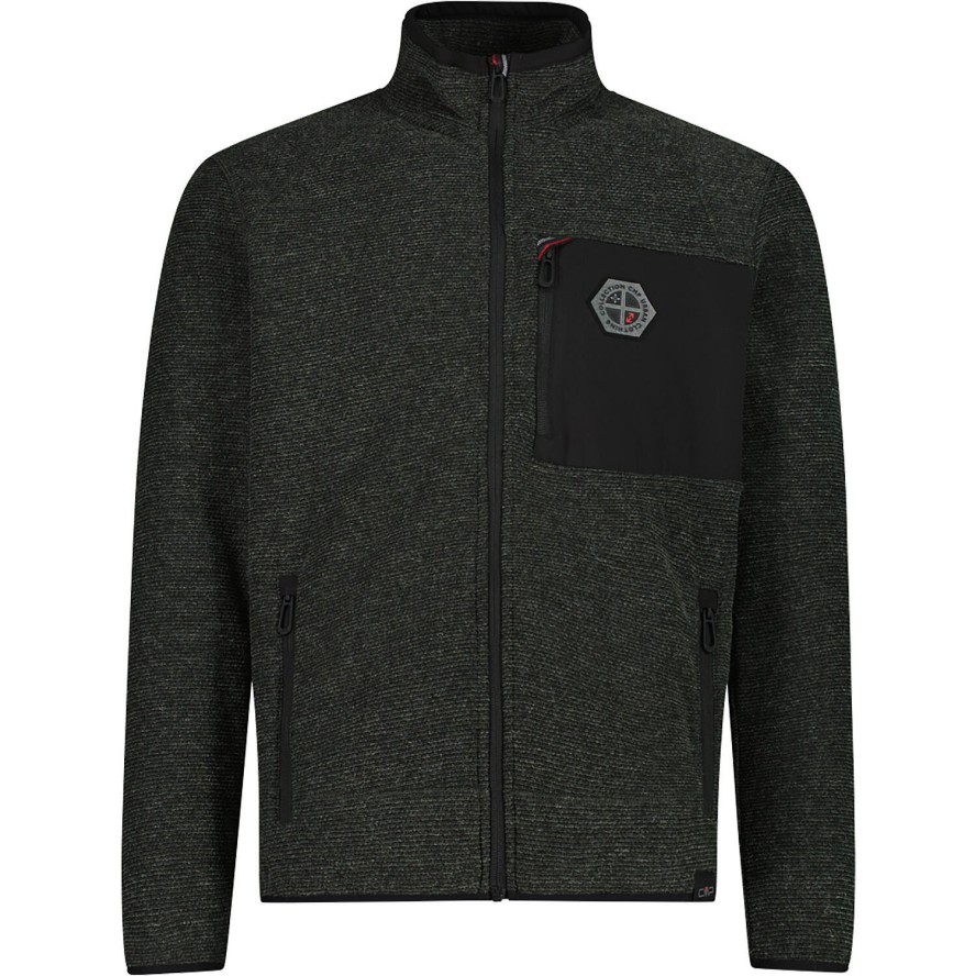 Bluza polarowa męska CMP 35H3907 Melange Knitted
