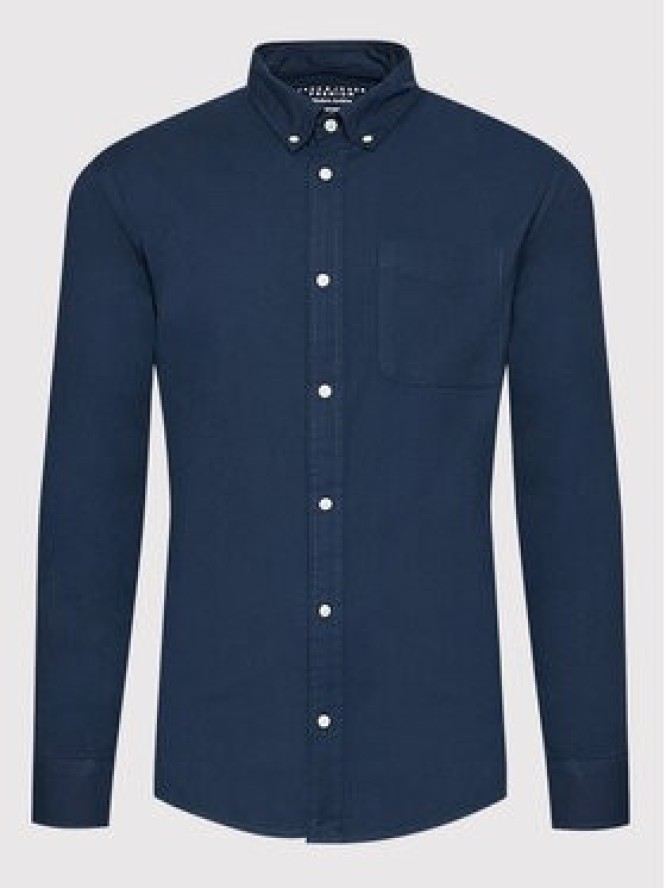 Jack & Jones Koszula Brook Oxford 12192150 Granatowy Slim Fit