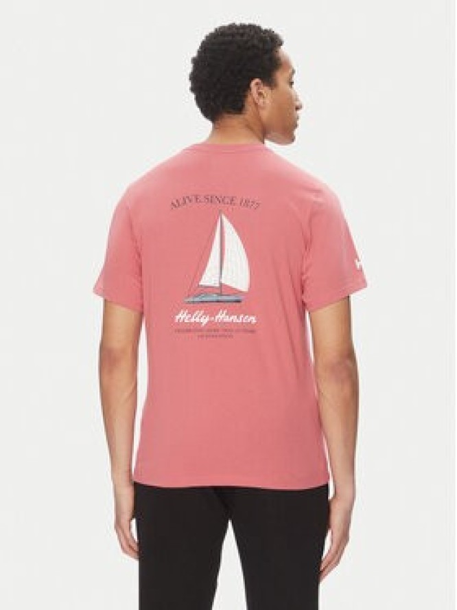 Helly Hansen T-Shirt Shoreline 54601 Czerwony Regular Fit