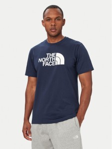 The North Face T-Shirt Evolution Half Dome NF0A8B6J Granatowy Regular Fit