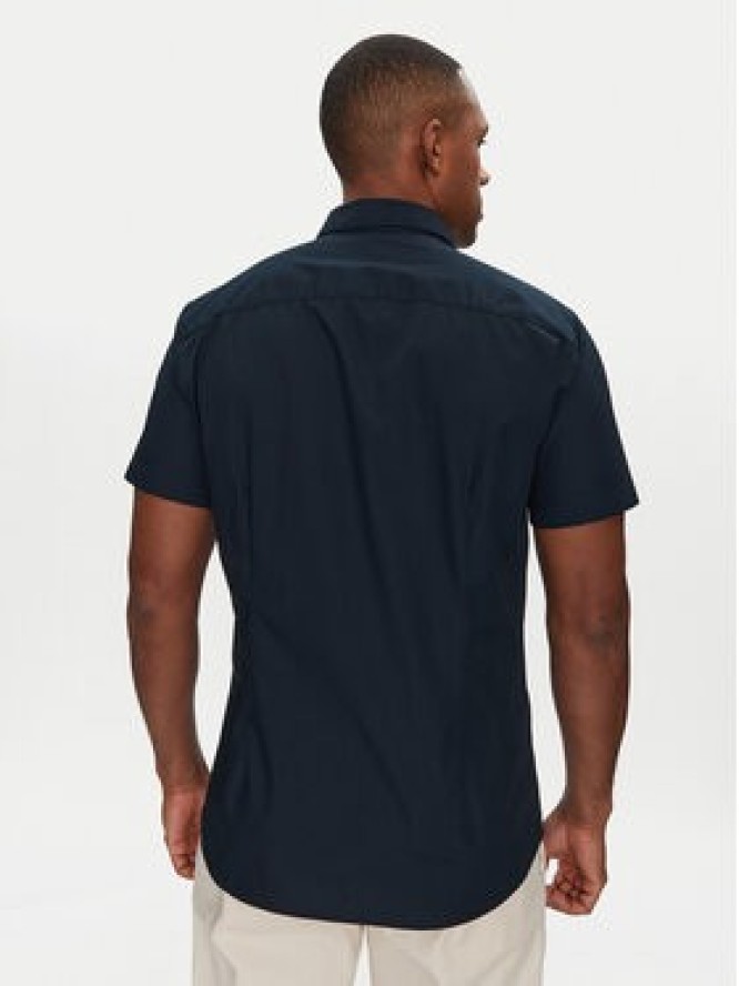 Jack & Jones Koszula Joe 12195062 Granatowy Slim Fit