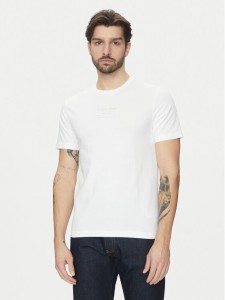 Calvin Klein T-Shirt Editorial Logo K10K114172 Biały Regular Fit