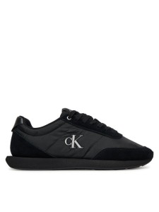 Calvin Klein Sneakersy Retro Runner Ess Mix Mat YM0YM01361 Czarny