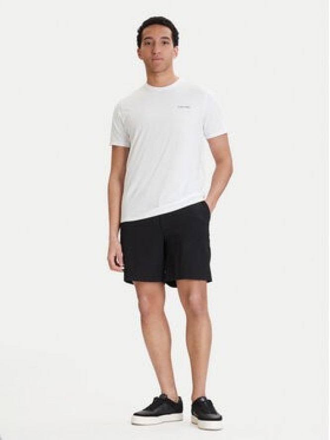 Calvin Klein T-Shirt Micro Logo LV04LC255G Biały Regular Fit