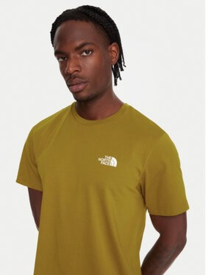 The North Face T-Shirt Simple Dome NF0A87NG Żółty Regular Fit
