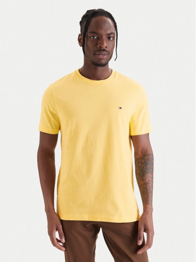 Tommy Hilfiger T-Shirt Ess Seasonal MW0MW39995 Żółty Regular Fit