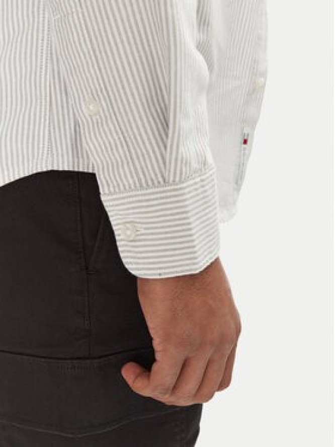 Tommy Jeans Koszula DM0DM20668 Zielony Slim Fit