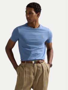 Polo Ralph Lauren T-Shirt 710671438430 Błękitny Custom Slim Fit