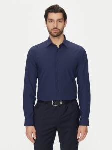 Michael Kors Koszula MK0DS01531 Granatowy Slim Fit